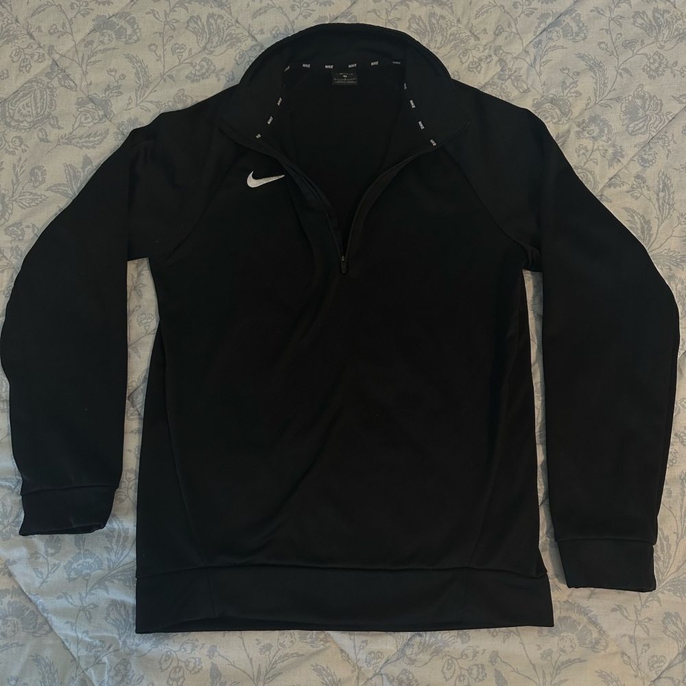 Black Nike quarter zip with soft inner lining